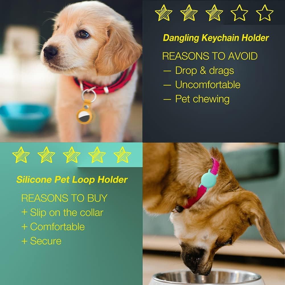 Airtag Holder for Cat, Air Tag Case for Cat Collar and Small Dog Collar